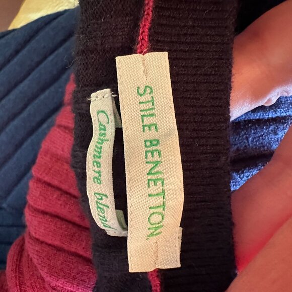 United Colors of Benetton Jersey Cashmere Sweater Size M - Picture 7 of 9